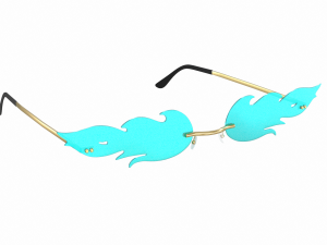 Woman Sunglasses Fire Model 3D