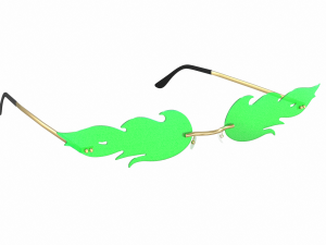 Woman Sunglasses Fire Model 3D