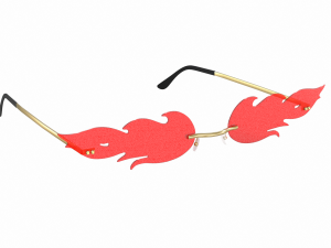 Woman Sunglasses Fire Model 3D