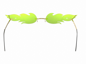 Woman Sunglasses Fire Model 3D