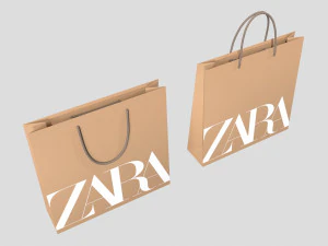 Gift Packaging Paper Bags 3D Model