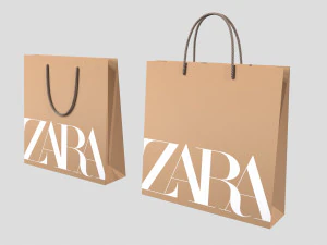 Gift Packaging Paper Bags 3D Model