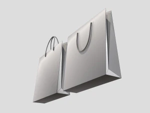 Gift Packaging Paper Bags 3D Model