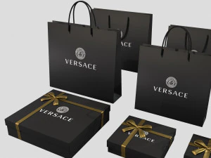 Gift Packaging Boxes and Paper Bags 3D Model