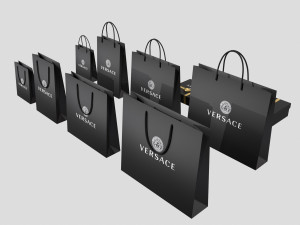 Gift Packaging Boxes and Paper Bags Model 3D