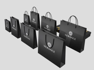 Gift Packaging Boxes and Paper Bags 3D Model