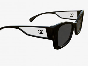 Rectangle Acetate Sunglasses 5430 3D Model