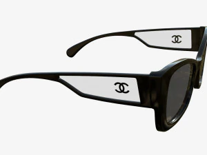Rectangle Acetate Sunglasses 5430 3D Model