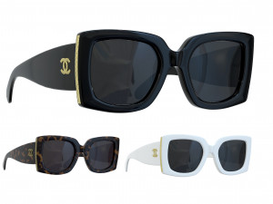 Chanel Rectangle Sunglasses Acerate 3D Model