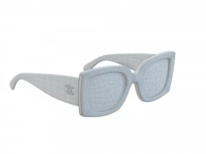 Rectangle Sunglasses Acerate 3D Model