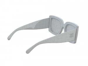 Rectangle Sunglasses Acerate 3D Model