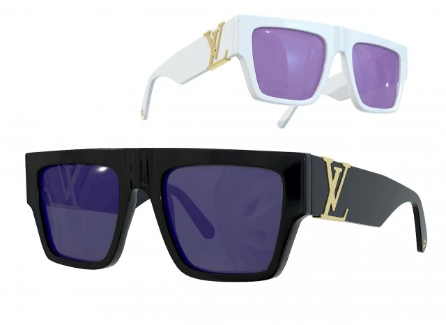 Sunglasses Z1576E 3D Model .c4d .max .obj .3ds .fbx .stl .blend 