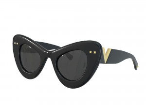 Cat-eye bold acetate frame VLogo Signature Sunglasses 3D Модель