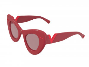 Cat-eye bold acetate frame VLogo Signature Sunglasses 3D Модель