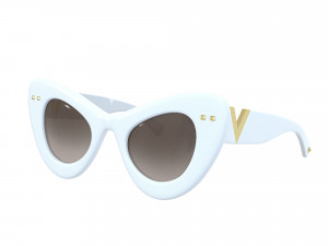 Cat-eye bold acetate frame VLogo Signature Sunglasses 3D Модель