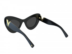 Cat-eye bold acetate frame VLogo Signature Sunglasses 3D Модель