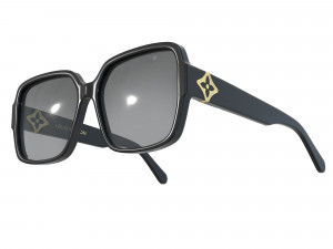 My Flower Square Sunglasses Modelo 3D