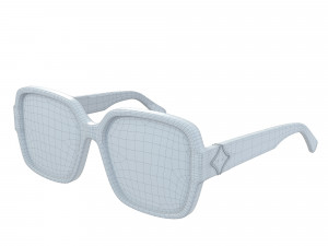 My Flower Square Sunglasses Modelo 3D