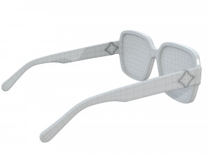 My Flower Square Sunglasses Modelo 3D