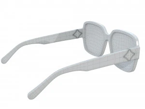 My Flower Square Sunglasses 3D Model