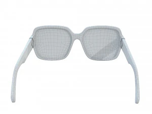 My Flower Square Sunglasses 3D Model