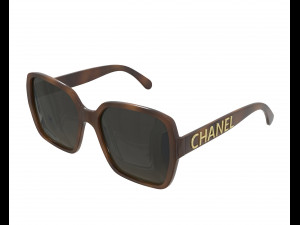 5408 Square Acetate Sunglasses 3D Model