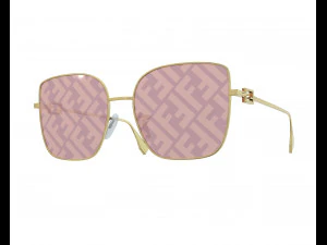 Baguette Sunglasses Logo 3D Model