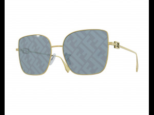 Baguette Sunglasses Logo 3D Модель