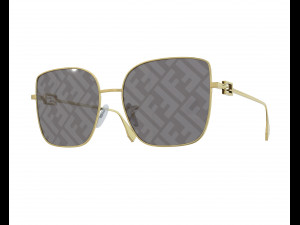 Baguette Sunglasses Logo 3D Модель