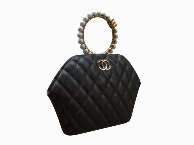 Clutch Bag Black 3D Model .c4d .max .obj .3ds .fbx .stl .blend 