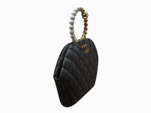 Clutch Bag Black 3D Model