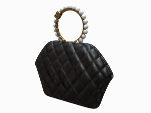 Clutch Bag Black 3D 모델