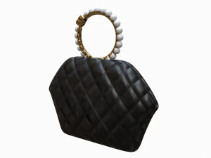 Clutch Bag Black 3D Model