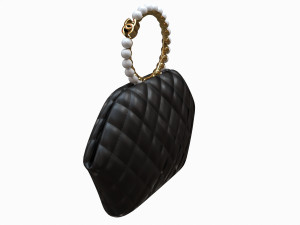 Clutch Bag Black 3D 모델