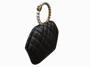 Clutch Bag Black 3D Model