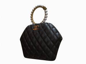 Clutch Bag Black 3D 모델