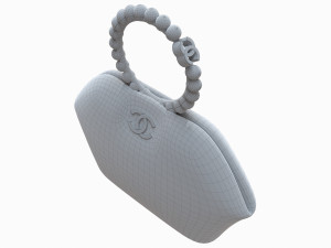 Clutch Bag Black 3D 모델