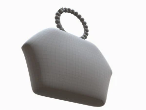 Clutch Bag Black 3D Model