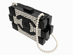 Pearl Lego Brick Clutch Black 3D 모델