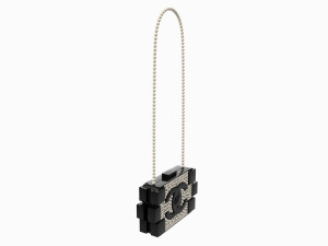 Pearl Lego Brick Clutch Black 3D 모델