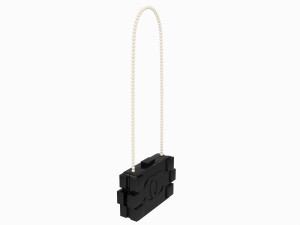 Pearl Lego Brick Clutch Black 3D 모델
