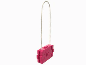Pearl Lego Brick Clutch Pink 3D Model