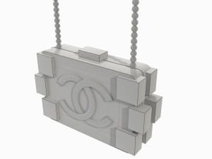 Pearl Lego Brick Clutch Pink 3D 模型