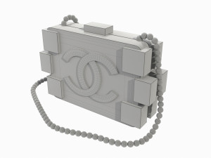 Pearl Lego Brick Clutch Pink 3D 模型
