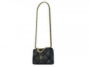 19 Bag Black Leather Model 3D