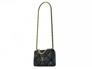 19 Bag Black Leather 3D Model