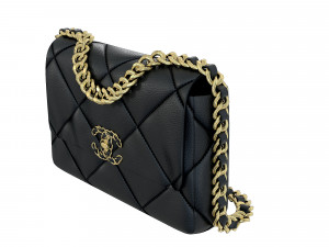 19 Bag Black Leather Model 3D