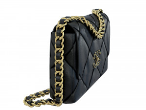 19 Bag Black Leather Model 3D