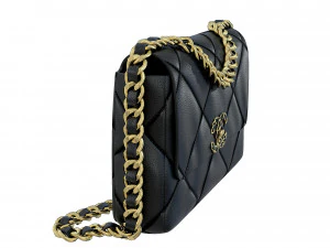 19 Bag Black Leather 3D Model