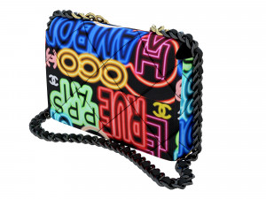 19 Bag Black Print Fabric 3D Model